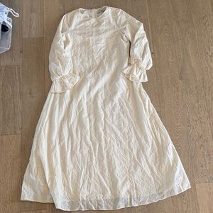 Elegant Cream Maxi Dress